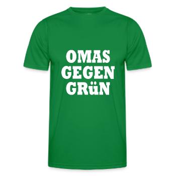 Omas gegen grün - Männer Funktions-T-Shirt - Kelly Green - Vorne - AI Model Male 178 dark (178cm)
