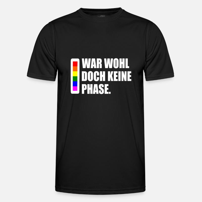 war wohl doch keine phase - Männer Funktions-T-Shirt - Schwarz