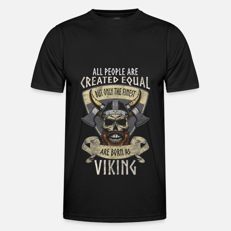 Nordic Rune Valhalla Raven - Men's Functional T-Shirt - black