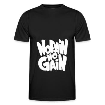 Gym Sport Kraftsport - Men's Functional T-Shirt - black - Front - AI Model Male 178 dark (178cm)