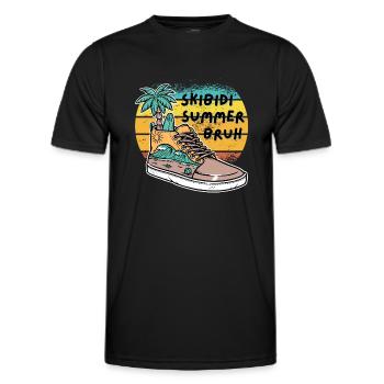 Letzter Schultag Habe ein Skibidi Sommer Bruh Geschenk - Männer Funktions-T-Shirt - Schwarz - Vorne - AI Model Male 178 dark (178cm)