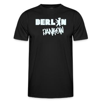 Berlin Pankow lettrage Grafitti souvenir district - T-shirt sport Homme - noir - Devant - AI Model Male 178 dark (178cm)