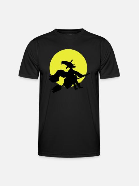 Hexe - Männer Funktions-T-Shirt - Schwarz