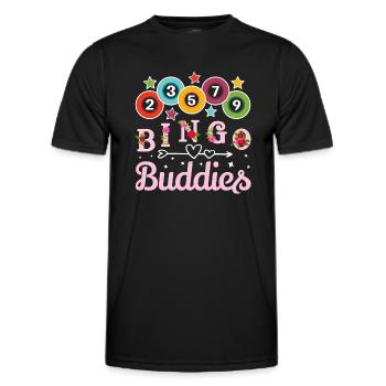 Bingo Buddies Drôle Bingo Couple Lucky Game - T-shirt sport Homme - noir - Devant - AI Model Male 178 dark (178cm)
