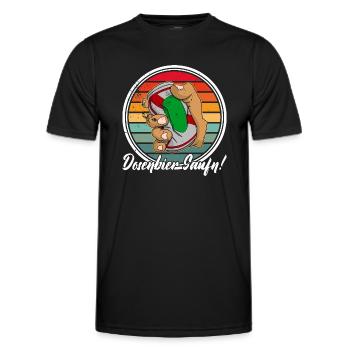 Dosenbier Alkohol Saufen Spruch Bierdosen Bier - Männer Funktions-T-Shirt - Schwarz - Vorne - AI Model Male 178 dark (178cm)