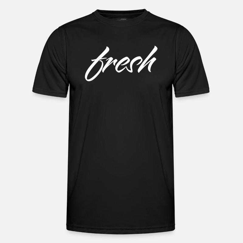 fresh - Männer Funktions-T-Shirt - Schwarz