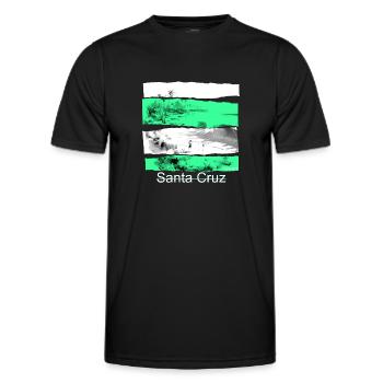 Chemise Santa Cruz Vintage Rétro 70s 80s CA - T-shirt sport Homme - noir - Devant - AI Model Male 178 dark (178cm)
