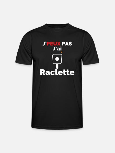 I can't I raclette - Men's Functional T-Shirt - black