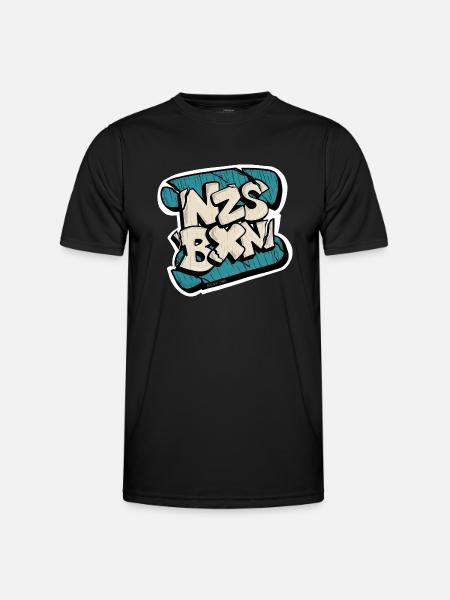 NZS BXN - Männer Funktions-T-Shirt - Schwarz