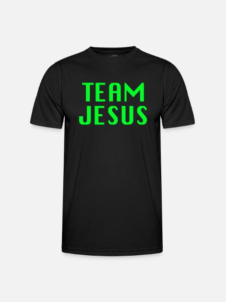 Team Jesus Cool Quote - Men's Functional T-Shirt - black