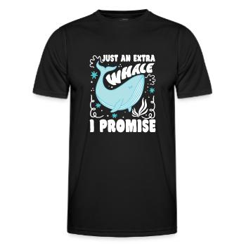 Just An Extra Whale I Promise Whales Aquarist - Männer Funktions-T-Shirt - Schwarz - Vorne - AI Model Male 178 dark (178cm)