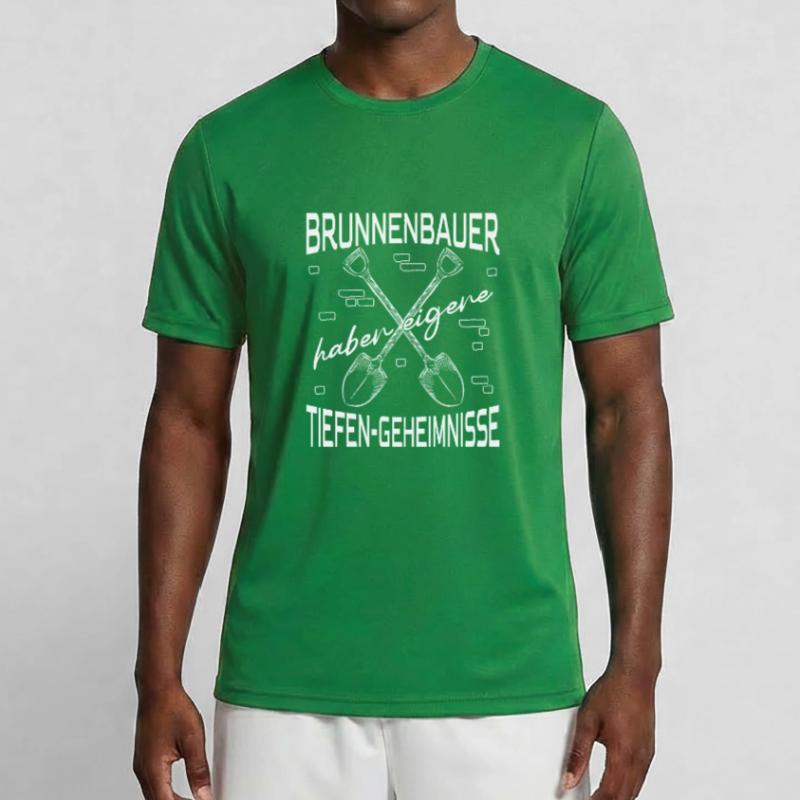 La construction de puits a de profonds secrets Constructeurs de puits T-shirt sport Homme