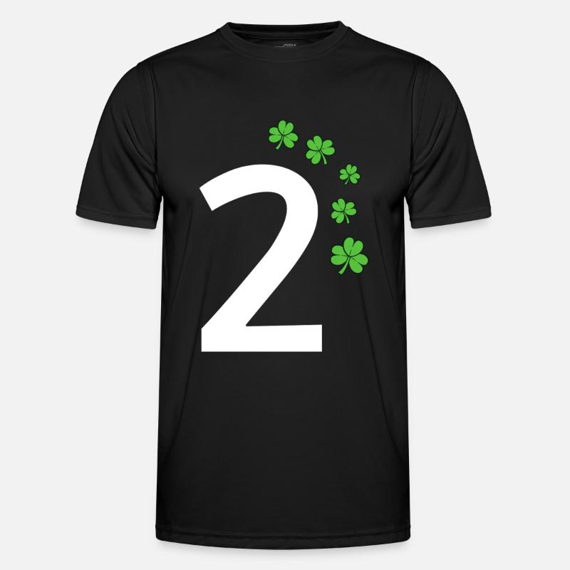 2 - Männer Funktions-T-Shirt - Schwarz