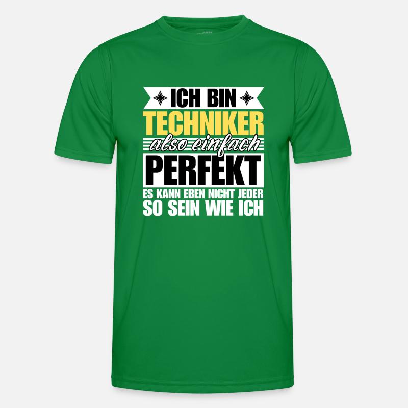 Perfekter Techniker Männer Funktions-T-Shirt