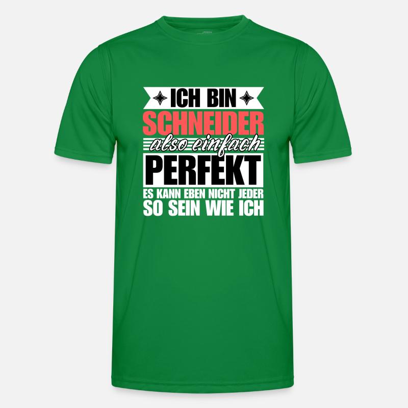 Perfekter Schneider Männer Funktions-T-Shirt