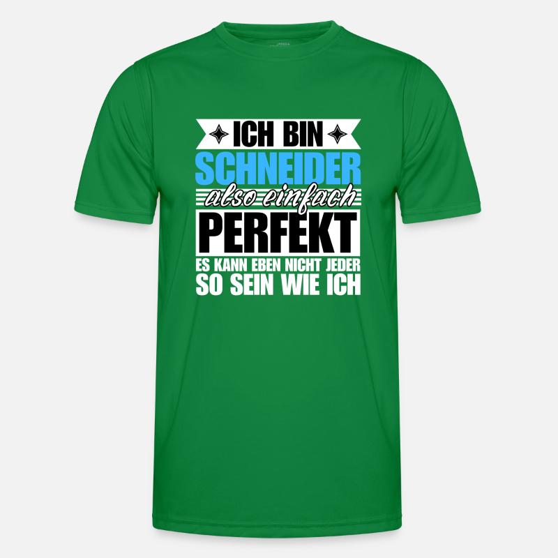 Perfekter Schneider Männer Funktions-T-Shirt