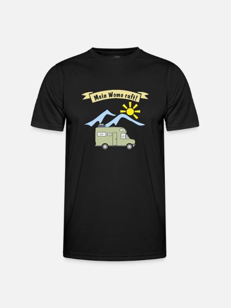 my womo is calling - Men's Functional T-Shirt - black