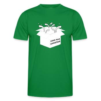 leave your comfortzone - Männer Funktions-T-Shirt - Kelly Green - Vorne - AI Model Male 178 dark (178cm)