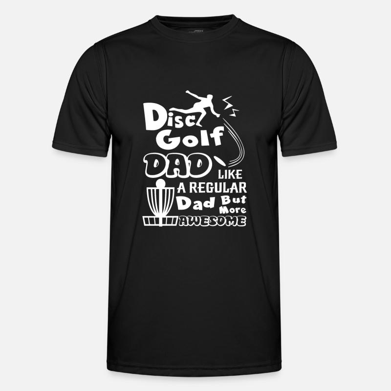 Discgolf Awesome Discgolf Dad - Men's Functional T-Shirt - black