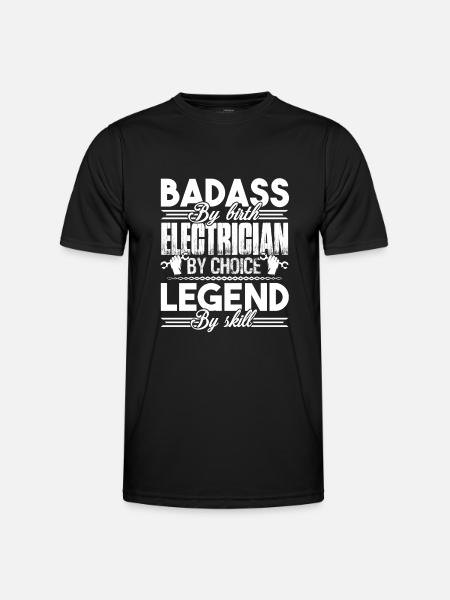 Electrician Electrician By Choice - Men's Functional T-Shirt - black