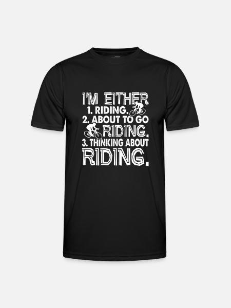 Cyclisme Drôle Cyclisme - T-shirt sport Homme - noir