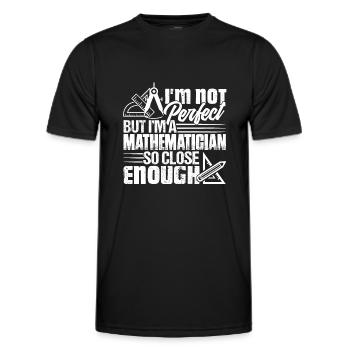 Mathematiker I. Bin Ein Mathematiker - Männer Funktions-T-Shirt - Schwarz - Vorne - AI Model Male 178 dark (178cm)