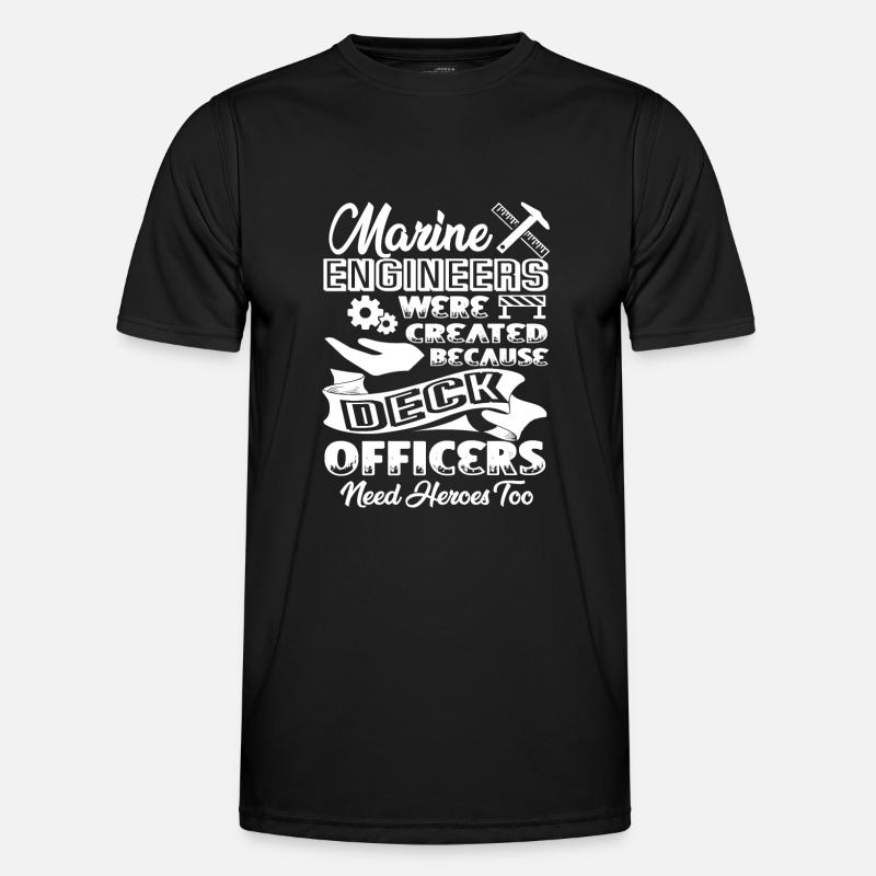 Marine Engineer Marine Engineer Heroes - Men's Functional T-Shirt - black