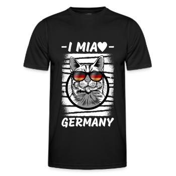 Drapeau allemand Drapeau allemand Utilisé Look Home - T-shirt sport Homme - noir - Devant - AI Model Male 178 dark (178cm)