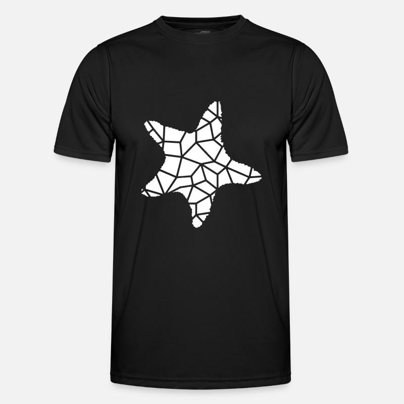 Sternfisch - Männer Funktions-T-Shirt - Schwarz