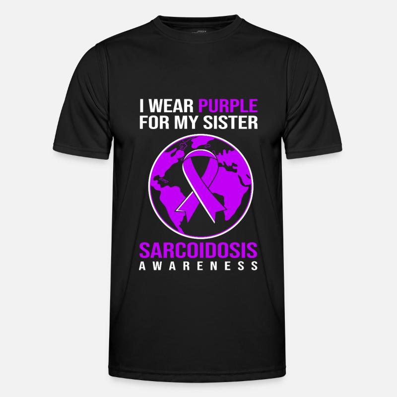 Sarkoidose Schwester - Männer Funktions-T-Shirt - Schwarz