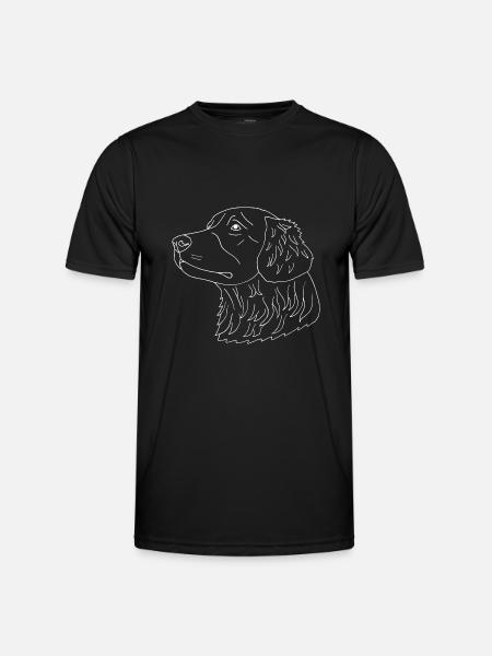 Golden Retriever - Männer Funktions-T-Shirt - Schwarz