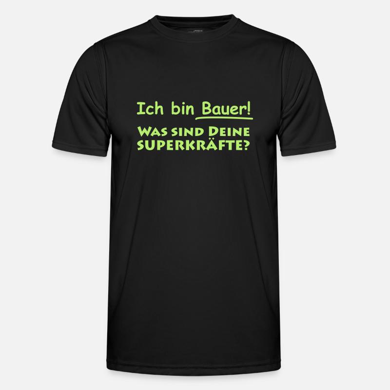 ich bin bauer Männer Funktions-T-Shirt