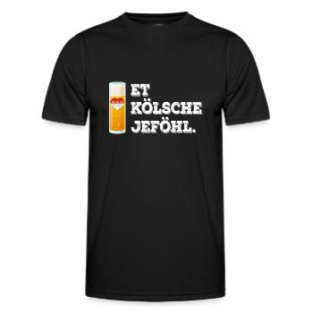 Karneval Köln Jeck Is Geil Kölle Alaaf Kölsch - T-shirt sport Homme - noir - Devant - AI Model Male 178 dark (178cm)