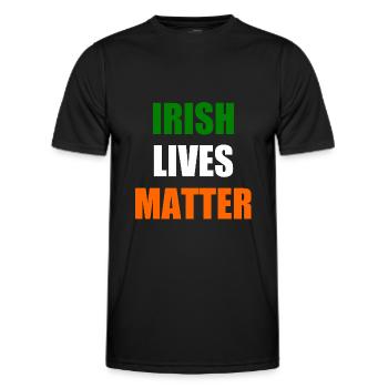 Irish lives matter - T-shirt sport Homme - noir - Devant - AI Model Male 178 dark (178cm)