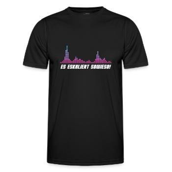 Musik Party Rave DJ Geschenkidee - Männer Funktions-T-Shirt - Schwarz - Vorne - AI Model Male 178 dark (178cm)