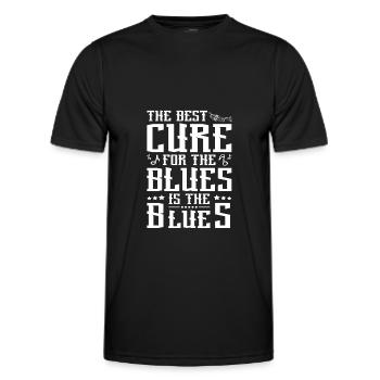 Blues Music-Blues Soul Music - T-shirt sport Homme - noir - Devant - AI Model Male 178 dark (178cm)