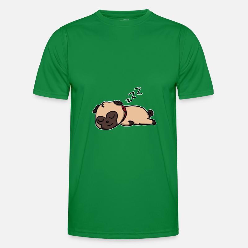 Cute Sleeping Dog Gift Idea Men's Functional T-Shirt