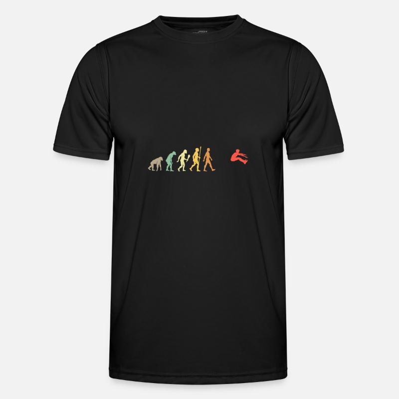 Vintage Long Jump Evolution Jumper Gift Idea Men's Functional T-Shirt