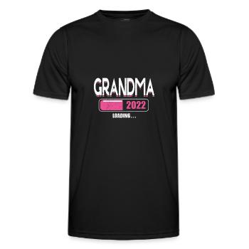 Promoted To Grandma Loading New Grandma 2022 - Men's Functional T-Shirt - black - Front - AI Model Male 178 dark (178cm)