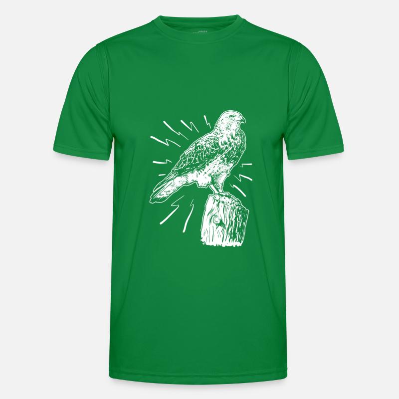 Ornithology Bird Lover Hawk Falcon Eagle Men's Functional T-Shirt