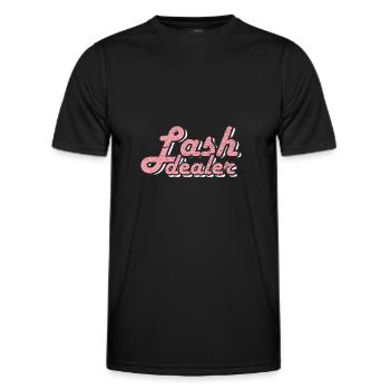 Artiste des cils Cils Styliste Esthéticienne Coiffeur - T-shirt sport Homme - noir - Devant - AI Model Male 178 dark (178cm)