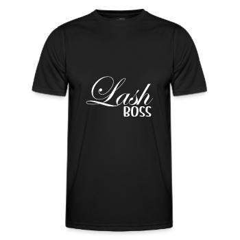 Cils Artiste Cils Cils Esthéticienne Coiffeur - T-shirt sport Homme - noir - Devant - AI Model Male 178 dark (178cm)
