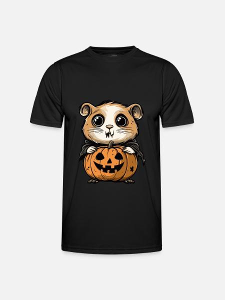 Hamster Halloween Zombie - Men's Functional T-Shirt - black
