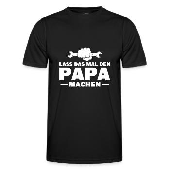 Schrauber Handwerker Kfz Mechaniker Papa - Männer Funktions-T-Shirt - Schwarz - Vorne - AI Model Male 178 dark (178cm)