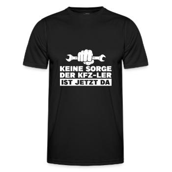 Kfzler Handwerker Kfz Mechaniker Geschenk - Männer Funktions-T-Shirt - Schwarz - Vorne - AI Model Male 178 dark (178cm)