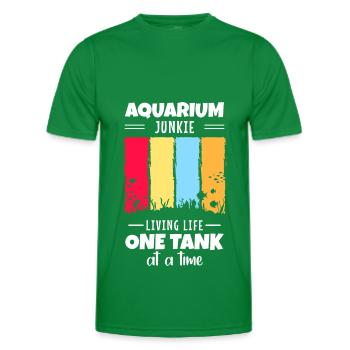 Aquaristics Aquarist Fish Farming - Men's Functional T-Shirt - kelly green - Front - AI Model Male 178 dark (178cm)