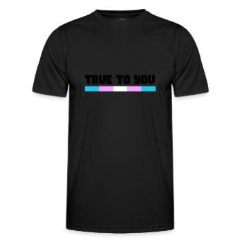 Rainbow Connection Embrace, Happy Pride - Men's Functional T-Shirt - black - Front - AI Model Male 178 dark (178cm)