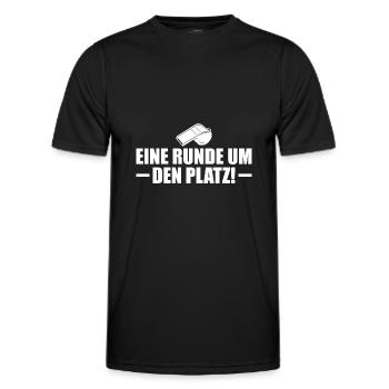 Fußball Coach Trainer Fußballtrainer Geschenk - Männer Funktions-T-Shirt - Schwarz - Vorne - AI Model Male 178 dark (178cm)