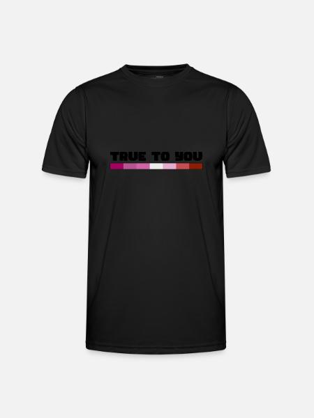 Rainbow Connection Embrace, Happy Pride - Men's Functional T-Shirt - black