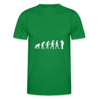 Funny Seaman Evolution Sailor Gift Idea - Men's Functional T-Shirt - kelly green - Front - AI Model Male 178 dark (178cm)